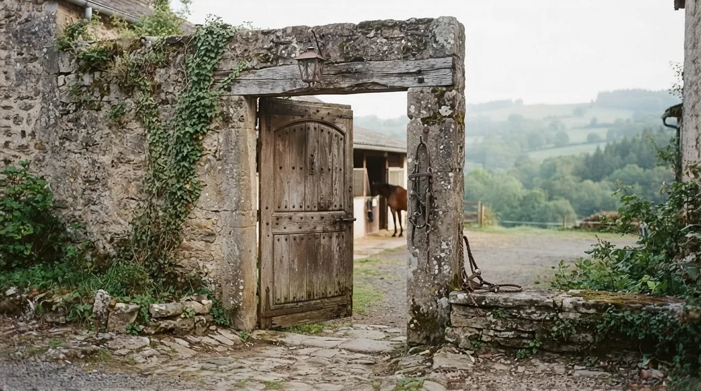Entrée du Esprit Libre Équin, centre équestre à Château-Chervix