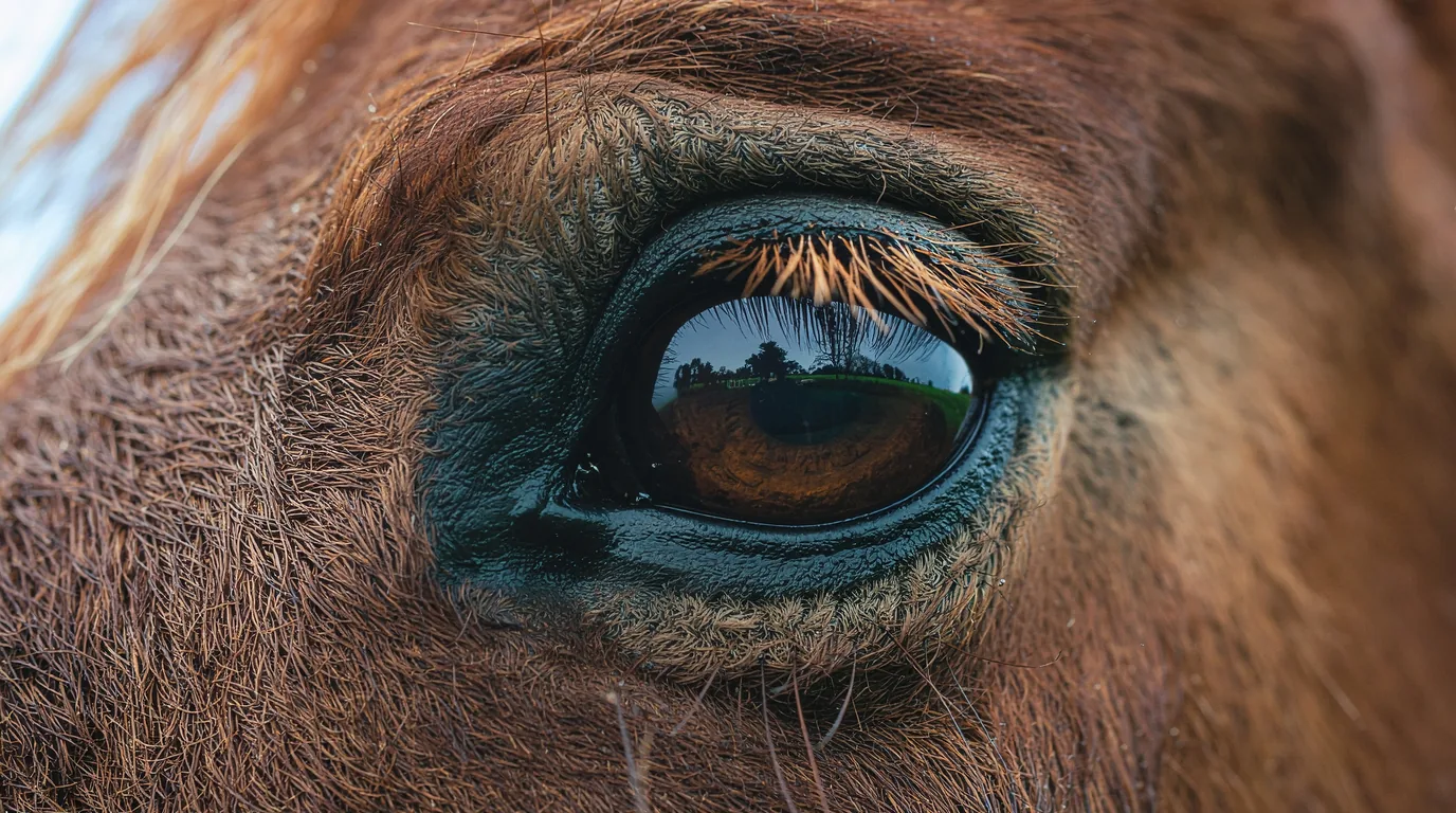 Un regard de cheval au Esprit Libre Équin, Château-Chervix